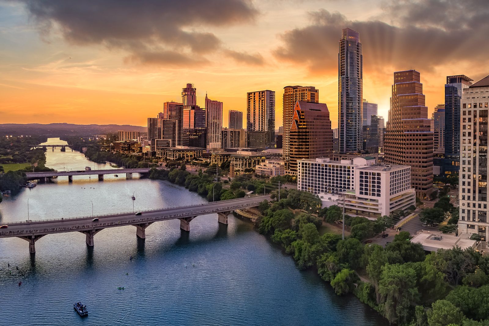 Downtown Austin, home of the Texas Secretary of State